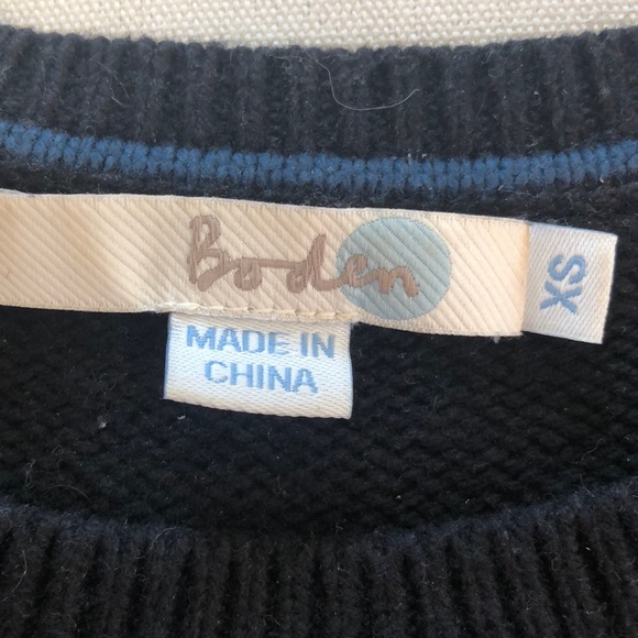 Boden black crew neck sweate - Picture 5 of 7